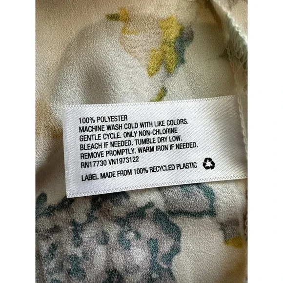 A New Day Short Sleeve Tie-Dye V-Neck Flare Dress Womens Size S White - Picture 3 of 16